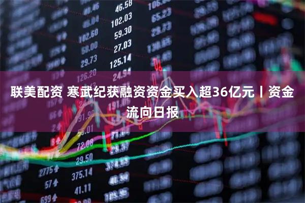 联美配资 寒武纪获融资资金买入超36亿元丨资金流向日报